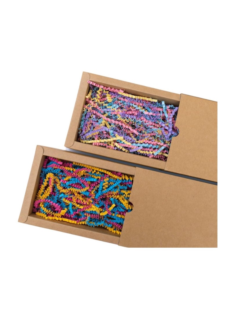 OASIS-TH 450 Gram Shred Paper Filler Crinkle Cut Paper for Wrapping & Filling Gift Basket Gift Boxes, Mixed Color - Image 5